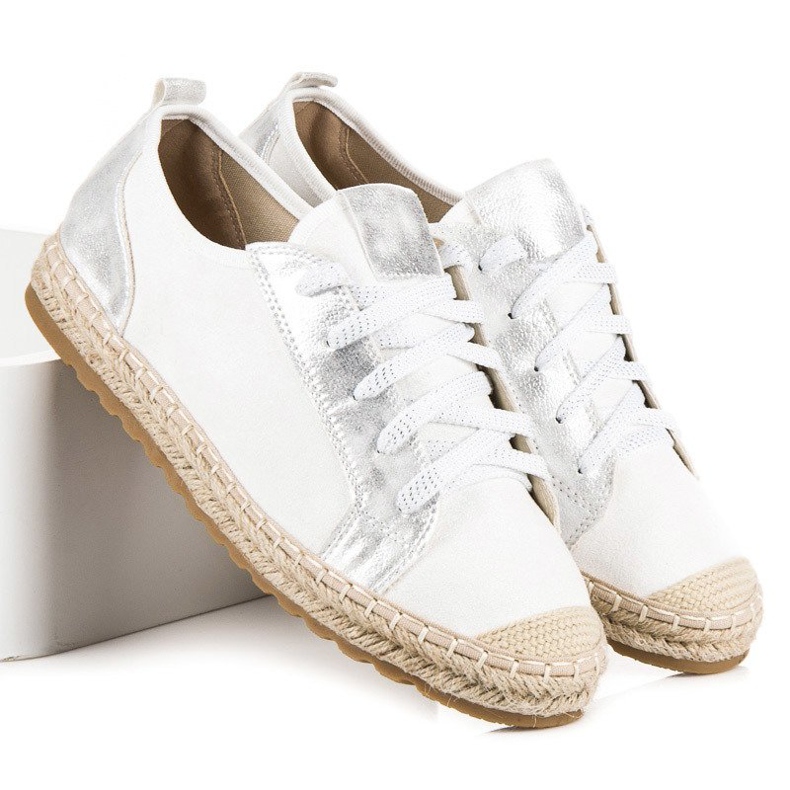 Seastar Espadrillas in suede con lacci bianca 1