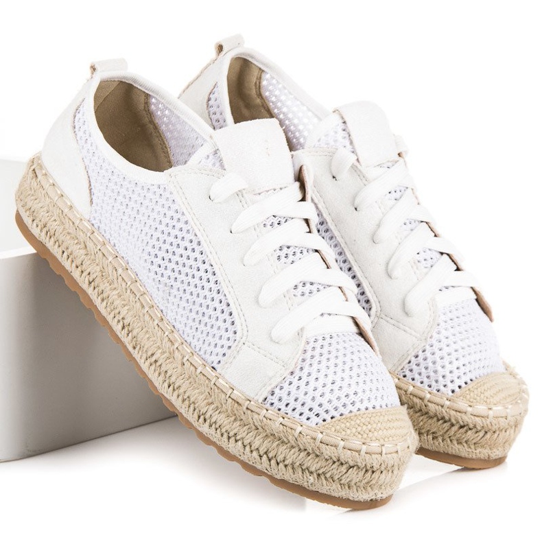 Seastar Espadrillas traforate sulla rilegatura bianco 1