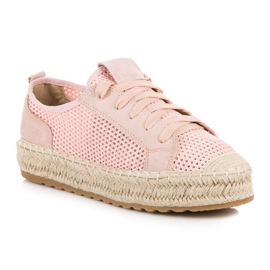 Seastar Espadrillas traforate sulla rilegatura rosa 1