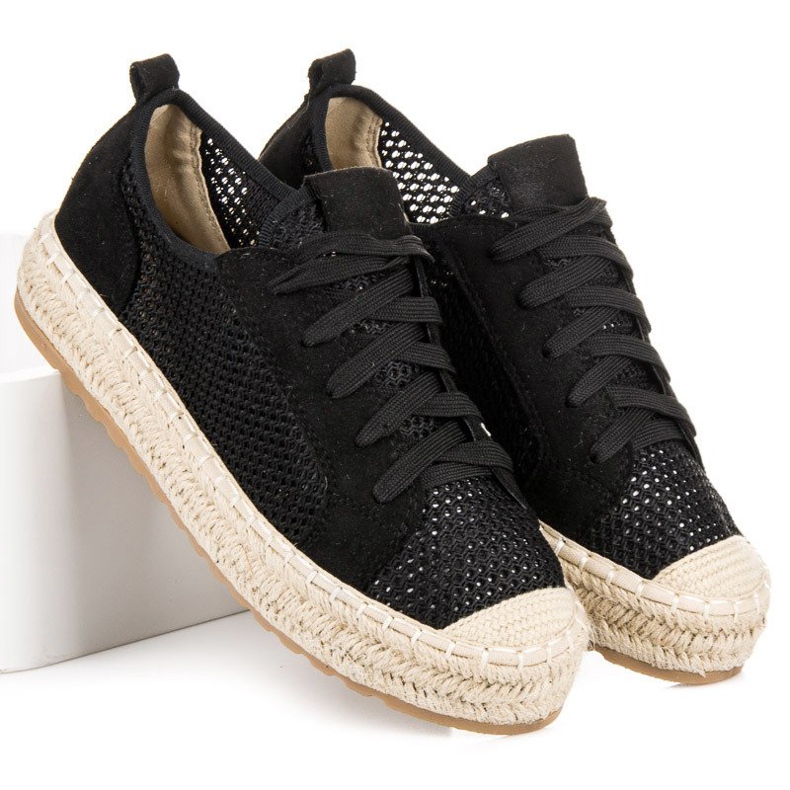 Seastar Espadrillas traforate sulla rilegatura nero 2