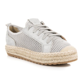 Seastar Espadrillas traforate sulla rilegatura grigio 1