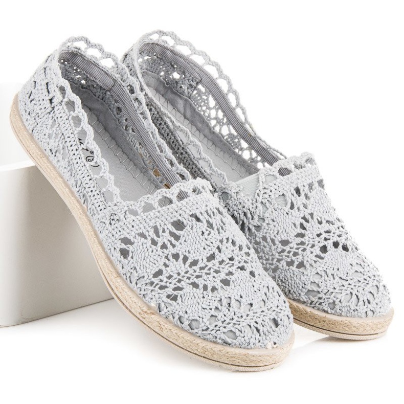 Seastar Espadrillas in pizzo grigio 1