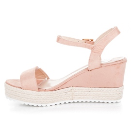 Seastar Sandali espadrillas con zeppa rosa 1