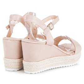 Seastar Sandali espadrillas con zeppa marrone 2