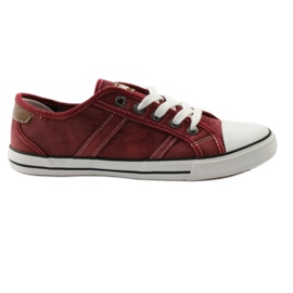 Mezze scarpe da ginnastica bordeaux Mcarthur 01-BG multicolore marrone bianco 1