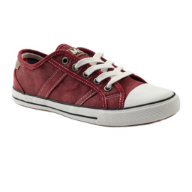 Mezze scarpe da ginnastica bordeaux Mcarthur 01-BG multicolore marrone bianca 2