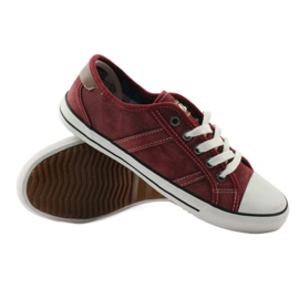 Mezze scarpe da ginnastica bordeaux Mcarthur 01-BG multicolore marrone bianco 4