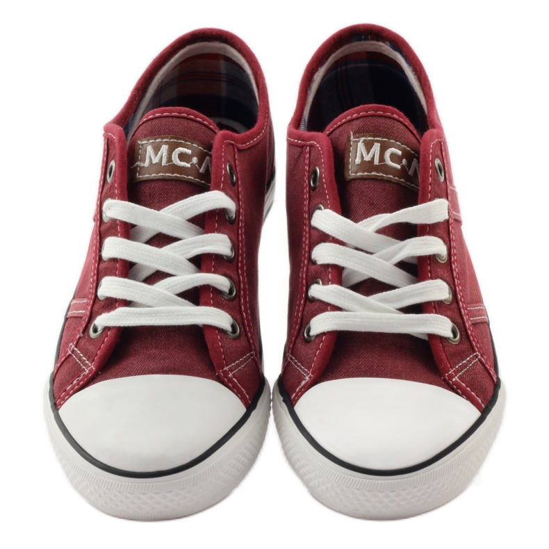Mezze scarpe da ginnastica bordeaux Mcarthur 01-BG multicolore marrone bianco 5