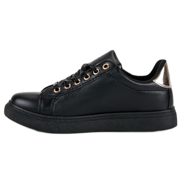 Sneakers militari alla moda nero giallo 1