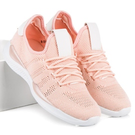 Cipria, scarpe sportive slip-on rosa 1