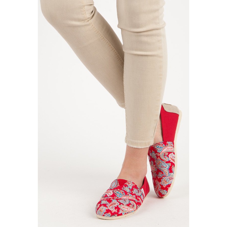L. Day Espadrillas Con Fantasia Etnica rosso 1