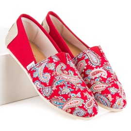 L. Day Espadrillas Con Fantasia Etnica rosso 2