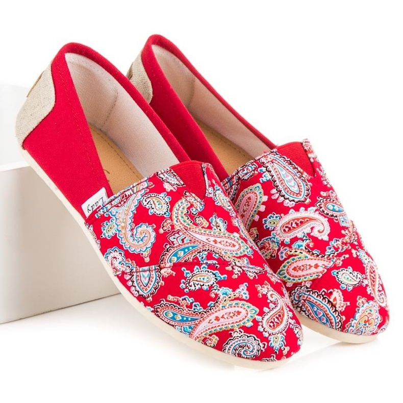 L. Day Espadrillas Con Fantasia Etnica rosso 2