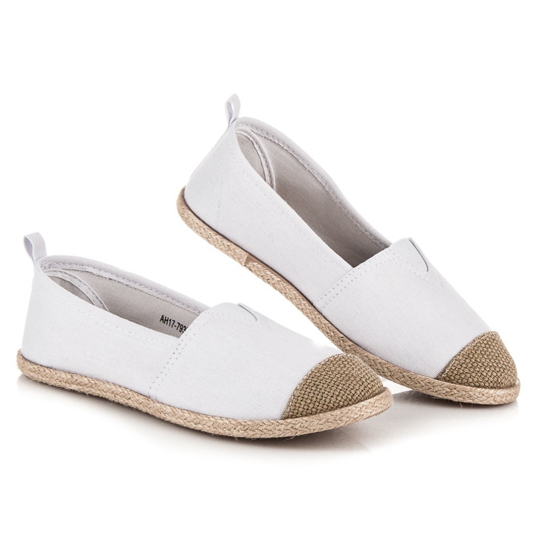 Mckeylor Espadrillas ballerine bianco marrone 1