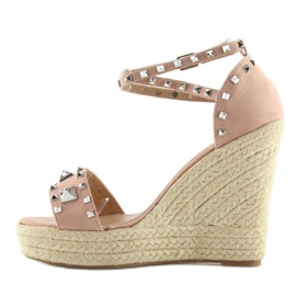 Espadrillas su zeppe rosa 100-862SC rosa 2