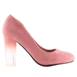 Décolleté con tacco alto rosa ombre 889-6 Rosa 1