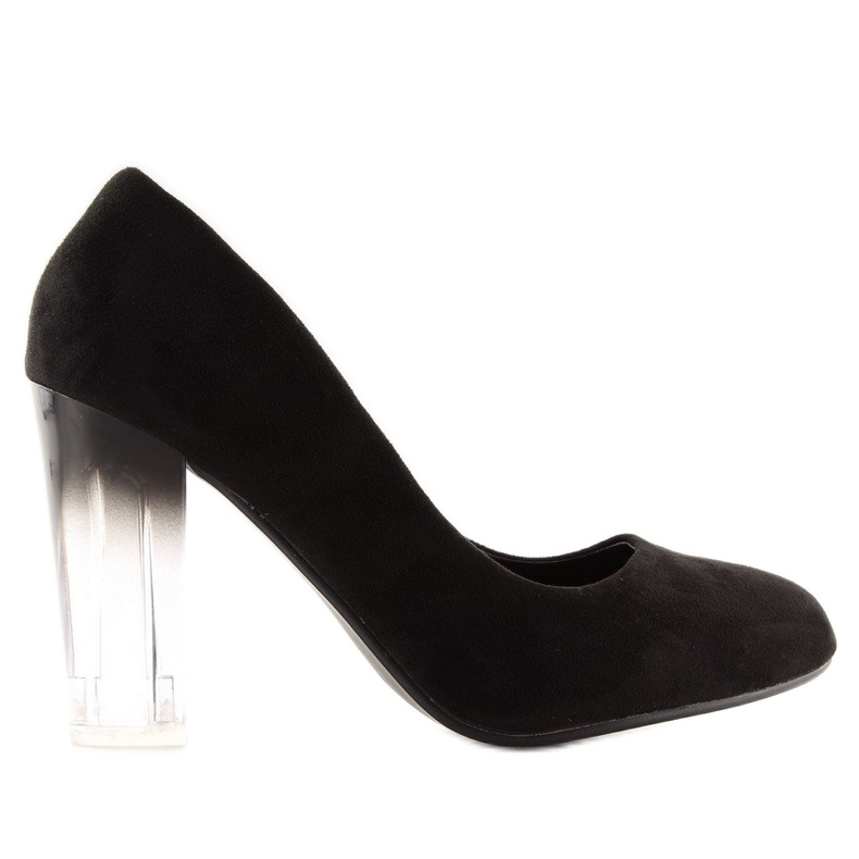 Décolleté con tacco alto ombre nero 889-6 Nero 1