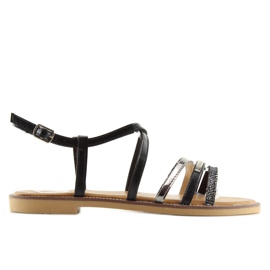 Sandali neri da donna S57 Nero 1