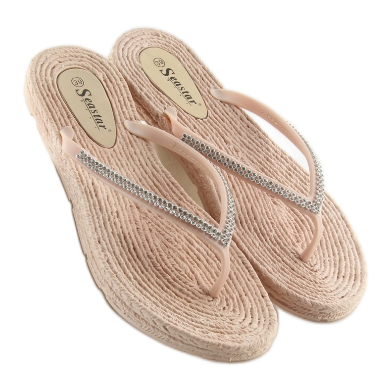 CK40P Infradito in gomma beige garofano 1