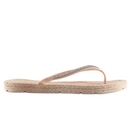 CK40P Infradito in gomma beige garofano 2