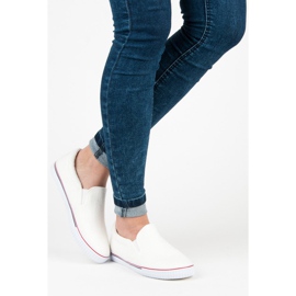 Hasby Slipon di stoffa bianco 1