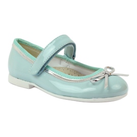 American Club Ballerine décolleté con fiocco americano verde 1