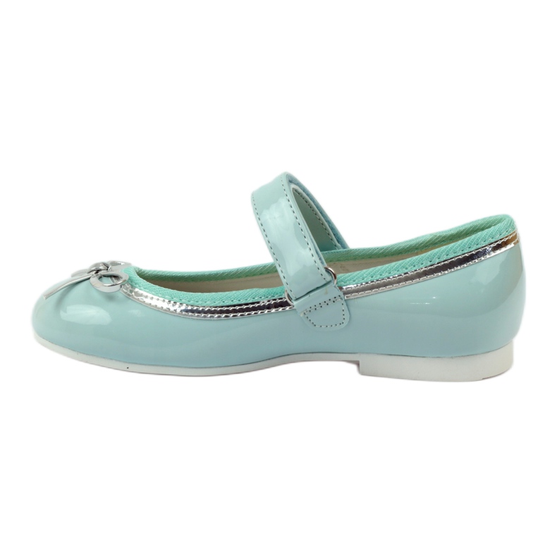 American Club Ballerine décolleté con fiocco americano verde 2