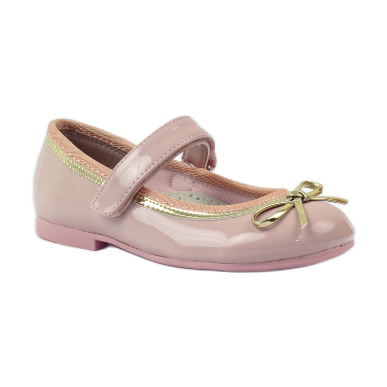 American Club Ballerine décolleté con fiocco americano rosa 1
