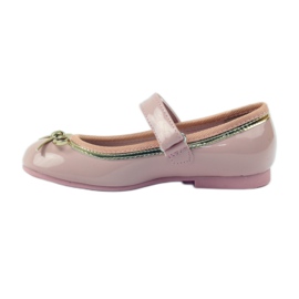 American Club Ballerine décolleté con fiocco americano rosa 2