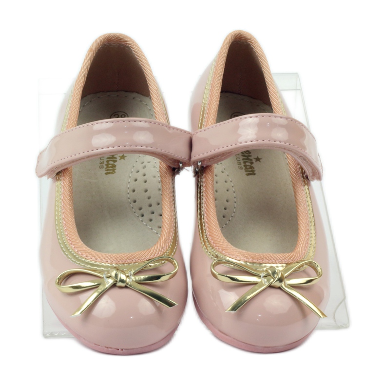 American Club Ballerine décolleté con fiocco americano rosa 4