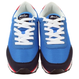 American Club Scarpe sportive stringate da donna blu americano 4