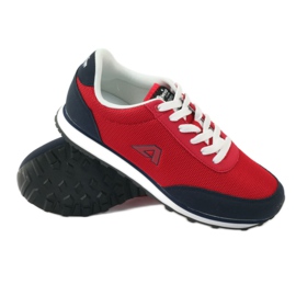 American Club Scarpe sportive americane legate in rosso blu navy 3