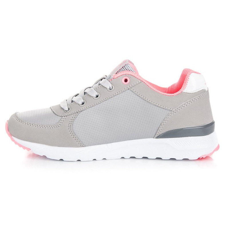 Ax Boxing Sneakers allacciate grigie grigio rosa 1