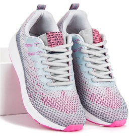 Ax Boxing Scarpe sportive comode grigio rosa 1
