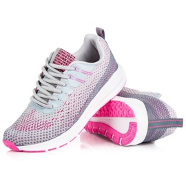 Ax Boxing Scarpe sportive comode grigio rosa 2
