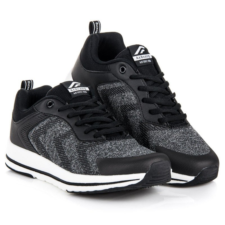 Ax Boxing Scarpe sportive legate nero grigio 1