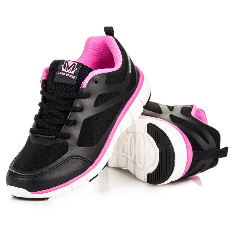 Ax Boxing Scarpe sportive classiche nero rosa 2