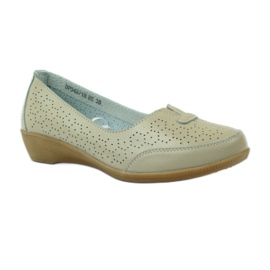 Scarpe da donna traforate Vinceza beige 1