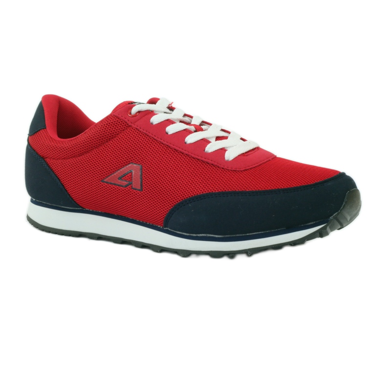 American Club Scarpe sportive allacciate da uomo di colore rosso americano blu navy 1
