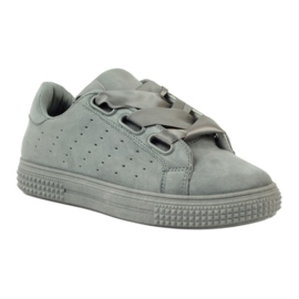 McKey Creepers Sports Scarpe legate con un nastro grigio 1