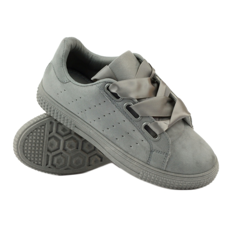 McKey Creepers Sports Scarpe legate con un nastro grigio 3