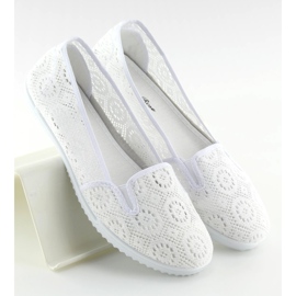 Slipons in pizzo bianco MN70 bianco bianca 1