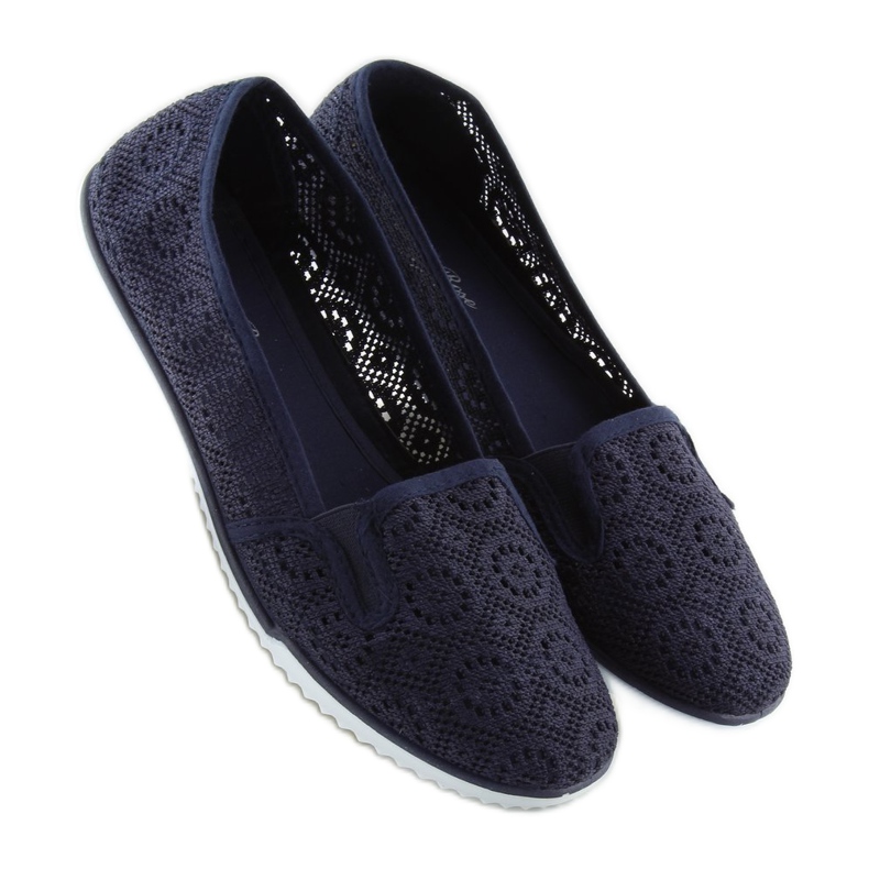 Slip in pizzo blu navy MN70 D.BLUE 1