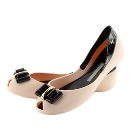 Ballerine meliski beige KM98 D.BEIGE / NERO 1