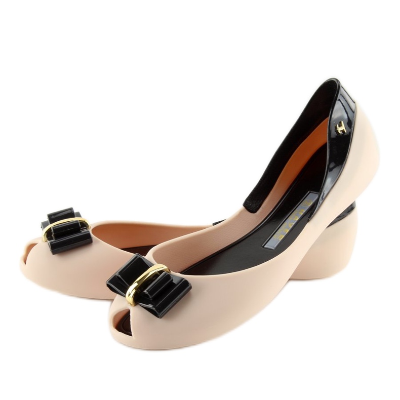 Ballerine meliski beige KM98 D.BEIGE / NERO 1