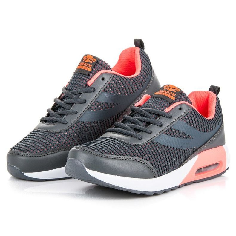 Ax Boxing Scarpe sportive alla moda grigio rosa 2