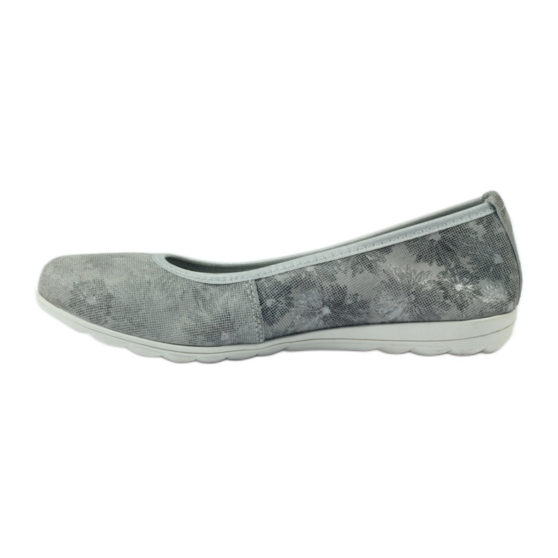 Ballerine da donna in pelle Filippo 023 grigio 2