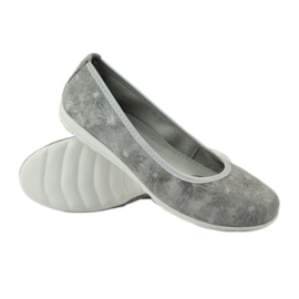 Ballerine da donna in pelle Filippo 023 grigio 3