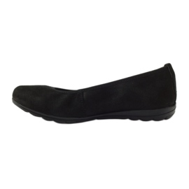 Ballerine da donna in pelle Filippo 024 nero 2