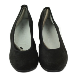 Ballerine da donna in pelle Filippo 024 nero 4